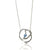 Sea Grass Necklace in Brushed Silver - Denisa Piatti Jewellery
