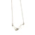 Petite Seaweed Necklace in Brushed Silver - Denisa Piatti Jewellery