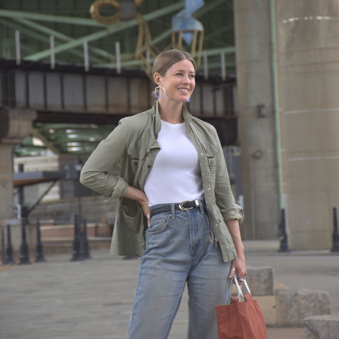 Anori Post Earrings in Brushed Silver - Denisa Piatti Jewellery