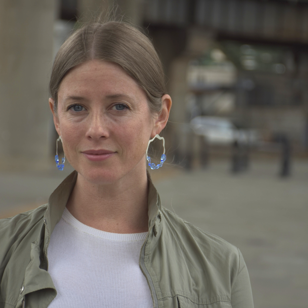 Anori Post Earrings in Brushed Silver - Denisa Piatti Jewellery