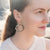 Kelp Hanging Earrings in Brushed Silver - Denisa Piatti Jewellery