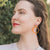 Large Komu Hanging Earrings in Acrylic - Denisa Piatti Jewellery