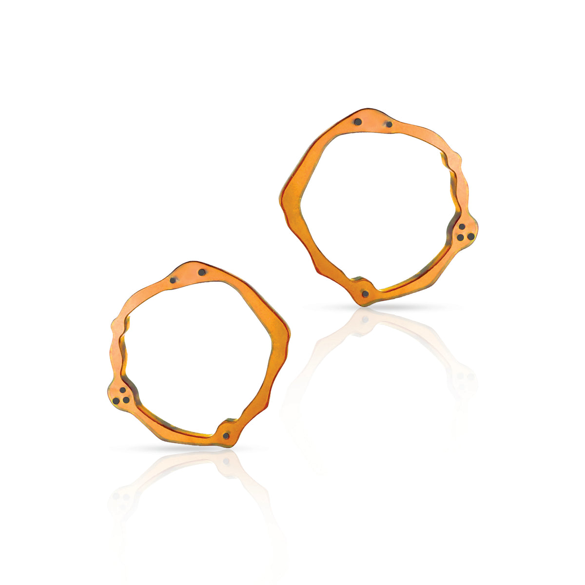 Large Komu Post Earrings in Acrylic - Denisa Piatti Jewellery