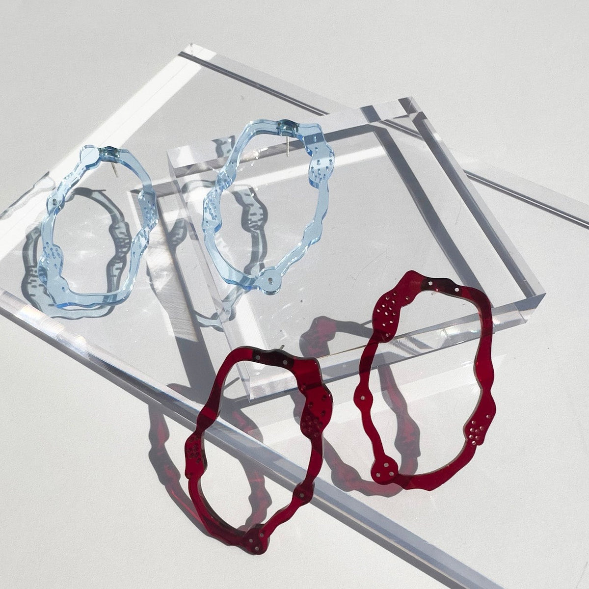 Large Oval Komu Post Earrings - Denisa Piatti Jewellery