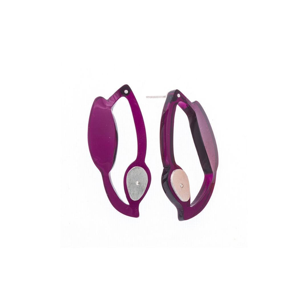 Fiery Seaweed Drop Earrings - Denisa Piatti Jewellery