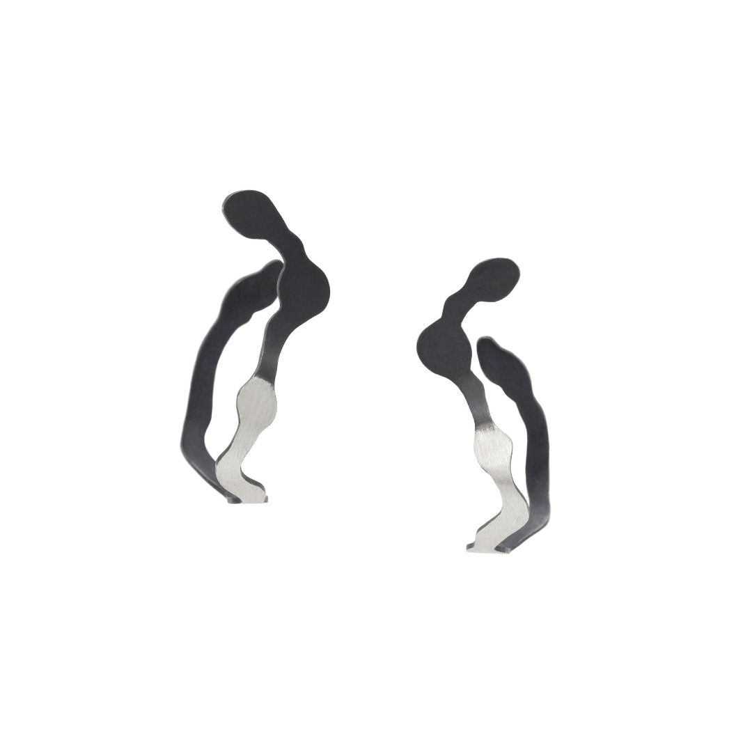 Dual Toned Dulse Earrings - Denisa Piatti Jewellery