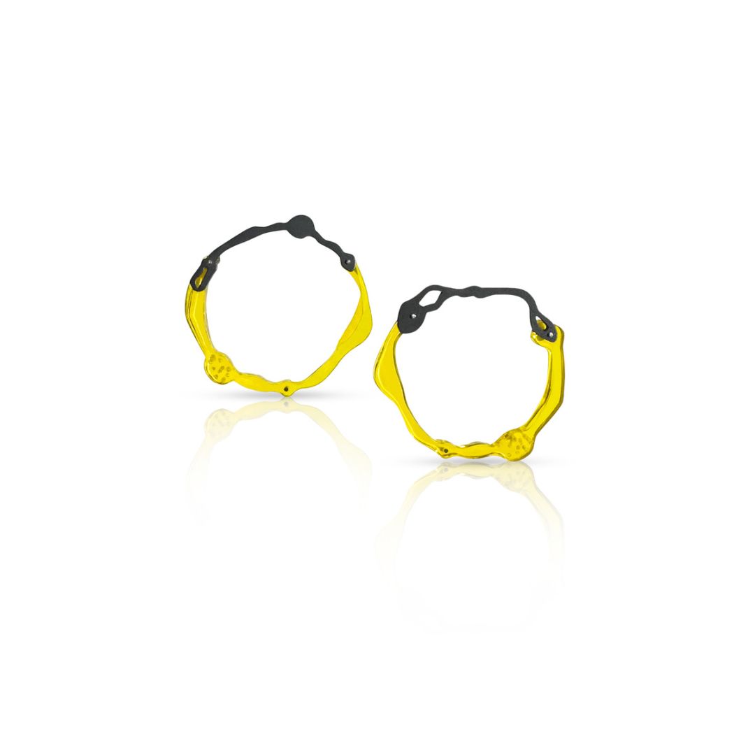 Kelp Post Earrings in Oxidized Silver - Denisa Piatti Jewellery