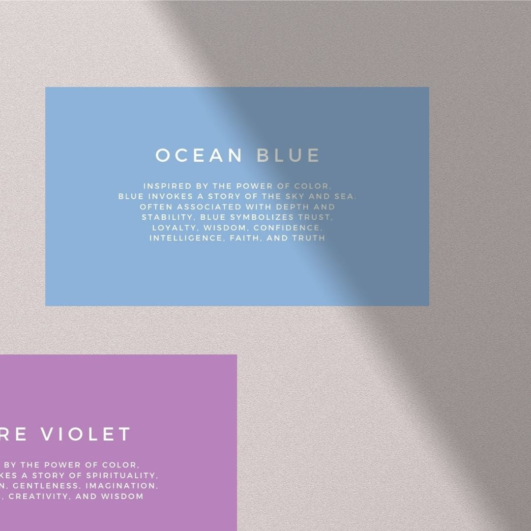 Small Ocean Blue Hoops - Denisa Piatti Jewellery