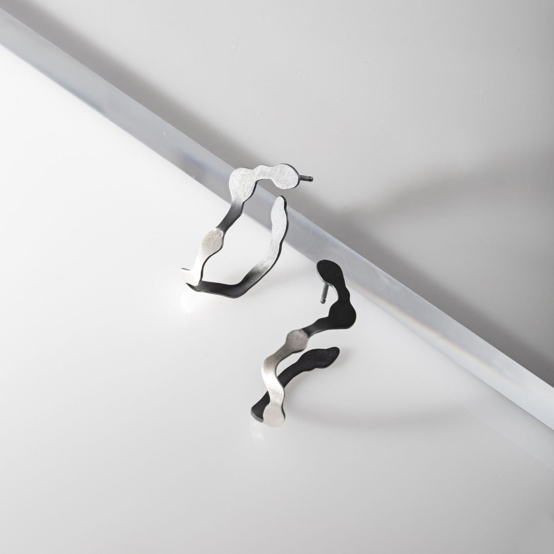 Dual Toned Dulse Earrings - Denisa Piatti Jewellery