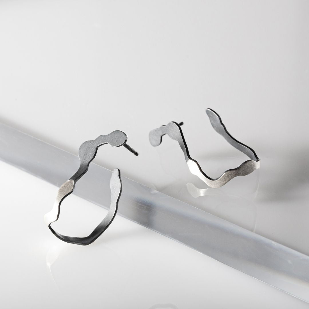 Dual Toned Dulse Earrings - Denisa Piatti Jewellery