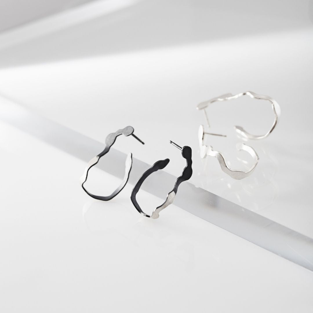 Dual Toned Dulse Earrings - Denisa Piatti Jewellery