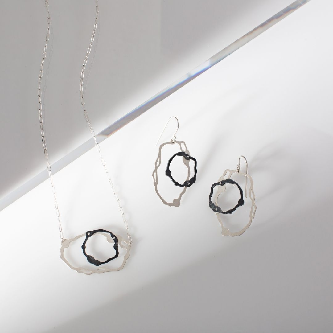Dual-Toned Oval Komu Necklace - Denisa Piatti Jewellery