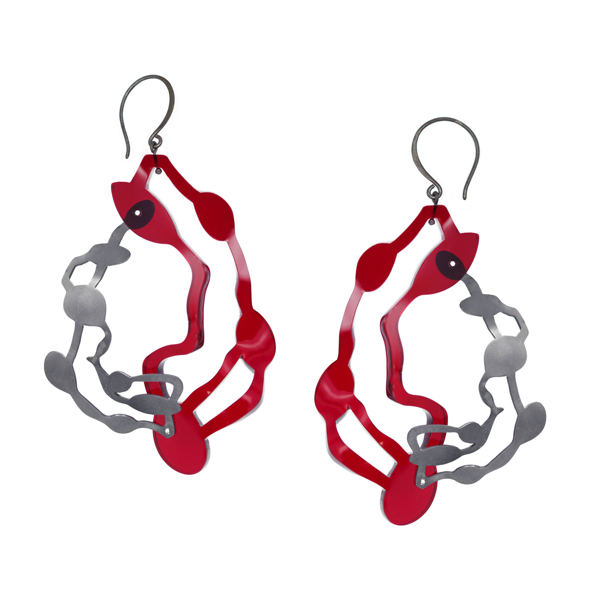 Large Pendant Earrings - Denisa Piatti Jewellery