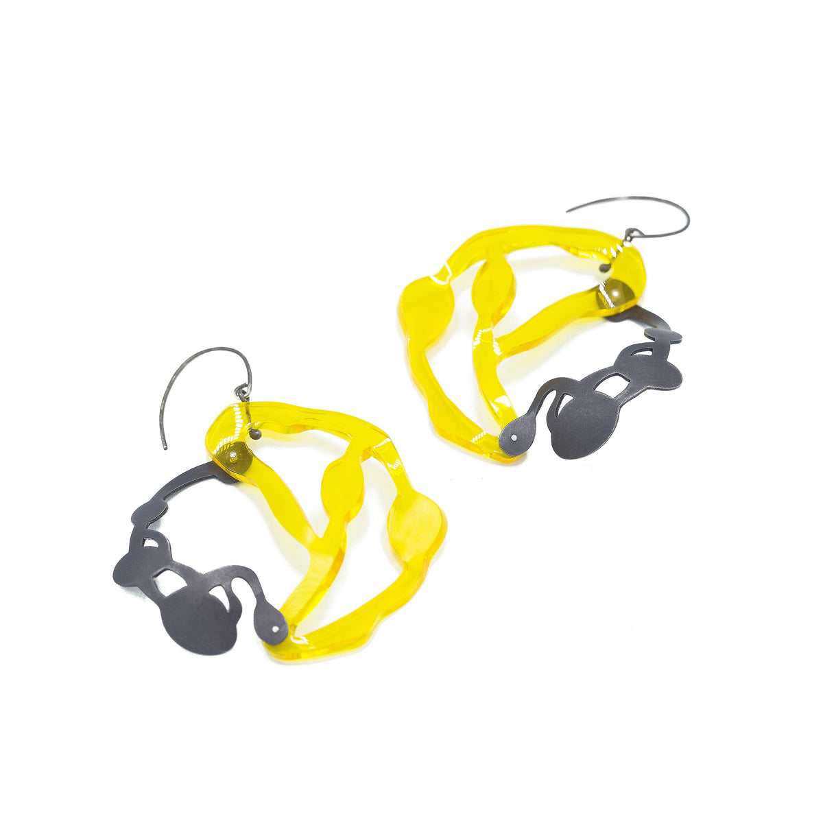 Seaweed Pendant Earrings - Denisa Piatti Jewellery
