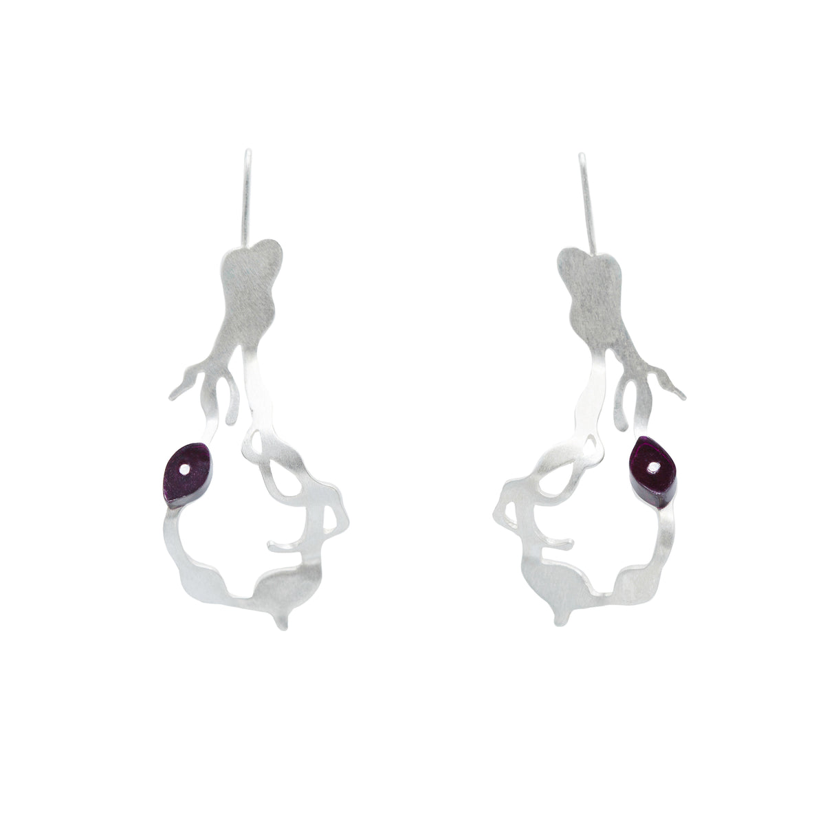 Small Chandelier Seaweed Earrings - Denisa Piatti Jewellery
