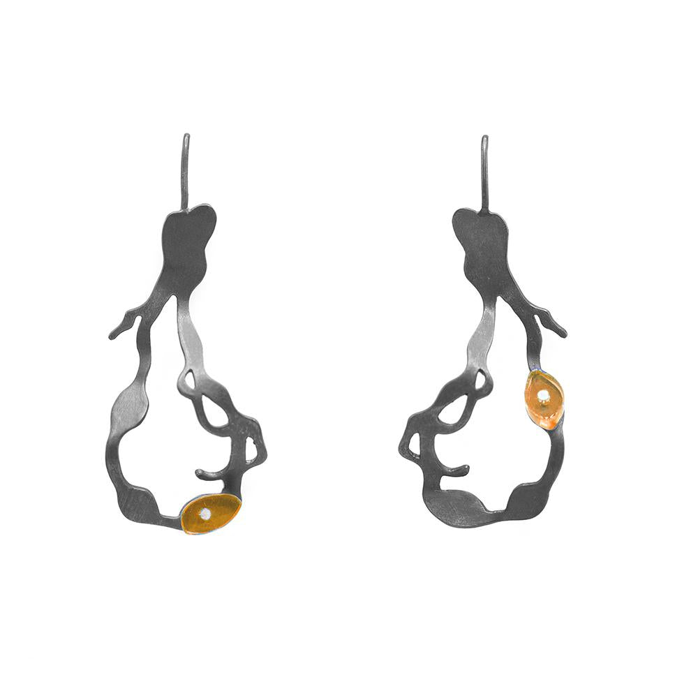 Small Chandelier Seaweed Earrings - Denisa Piatti Jewellery