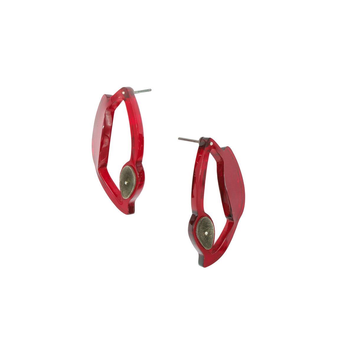 Fiery Seaweed Drop Earrings - Denisa Piatti Jewellery