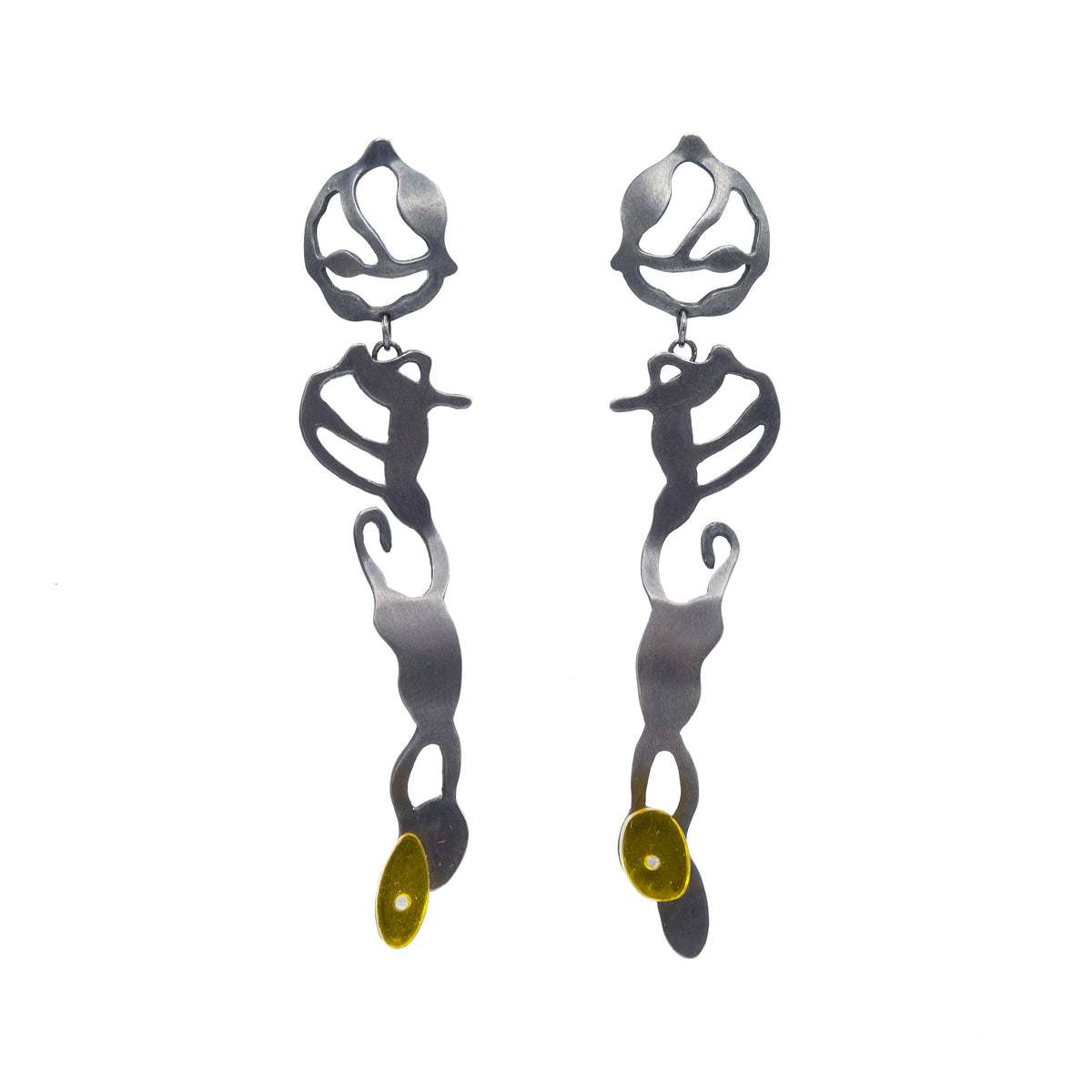 Dancing Seaweed Earrings - Denisa Piatti Jewellery