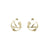 Gold Cluster Seaweed Earrings - Denisa Piatti Jewellery