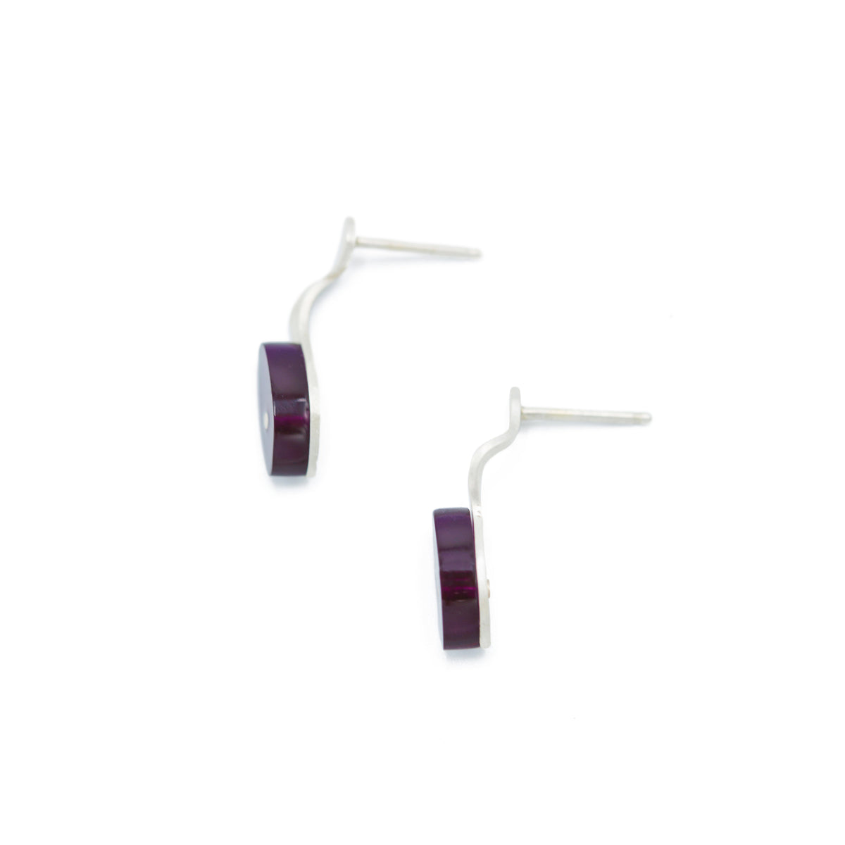 Handmade-to-Order Seaweed Stud Earrings - Denisa Piatti Jewellery