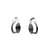 Petite Post Earrings in Oxidized Silver - Denisa Piatti Jewellery