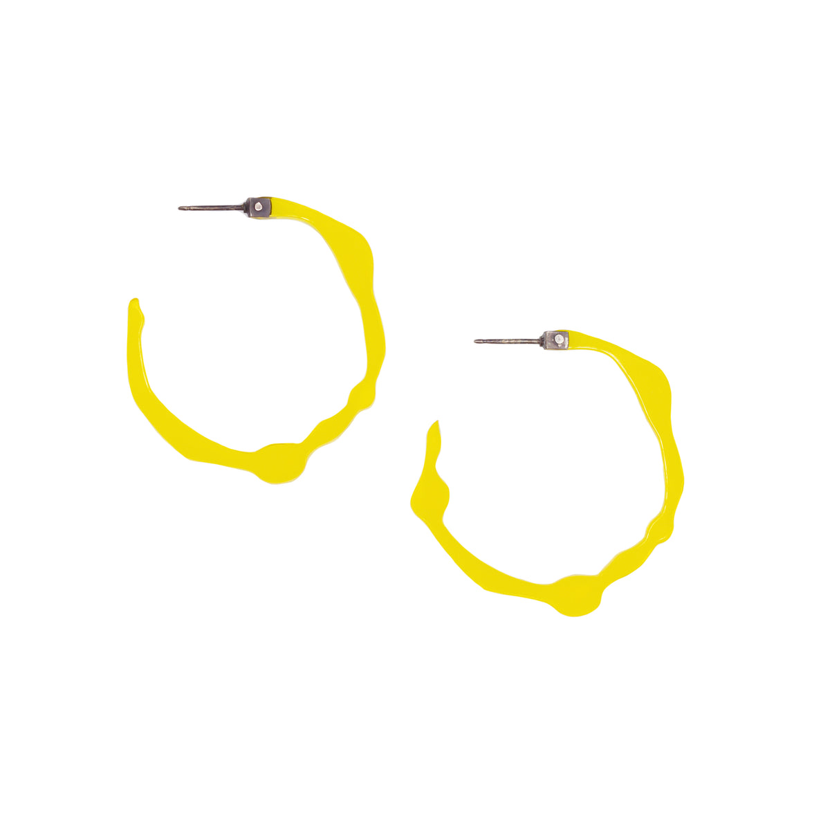 Small Sunrise Yellow Hoops - Denisa Piatti Jewellery