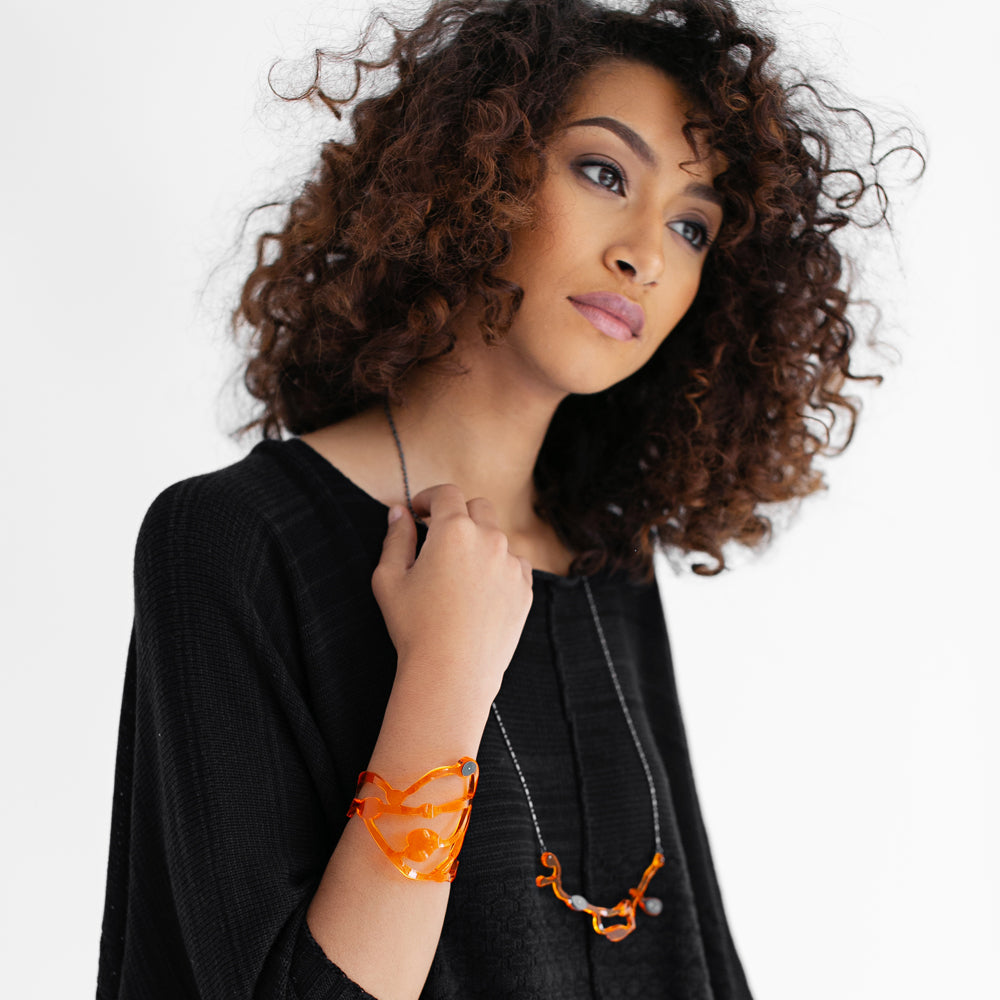 Handmade-to-Order Organic Seaweed Necklace - Denisa Piatti Jewellery