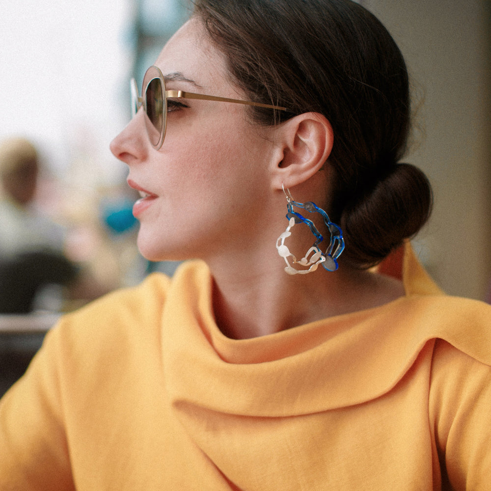 Large Pendant Earrings - Denisa Piatti Jewellery