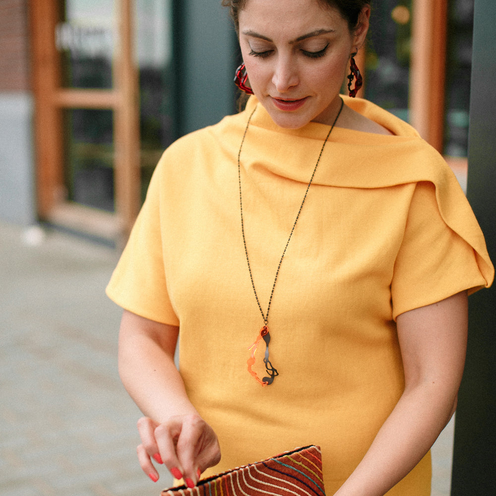 Drop Pendant Necklace - Denisa Piatti Jewellery