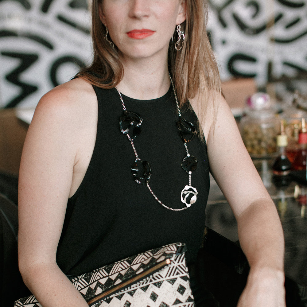 Long Seaweed Necklace - Denisa Piatti Jewellery