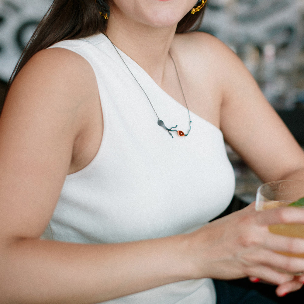 Adjustable Seaweed Collar Necklace - Denisa Piatti Jewellery