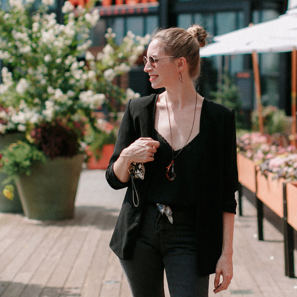 Drop Pendant Necklace - Denisa Piatti Jewellery