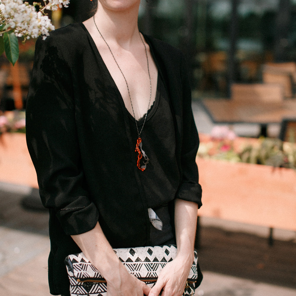 Drop Pendant Necklace - Denisa Piatti Jewellery