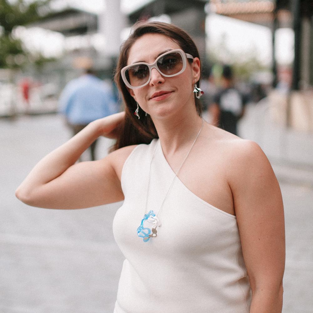 Small Hanging Seaweed Earrings - Denisa Piatti Jewellery