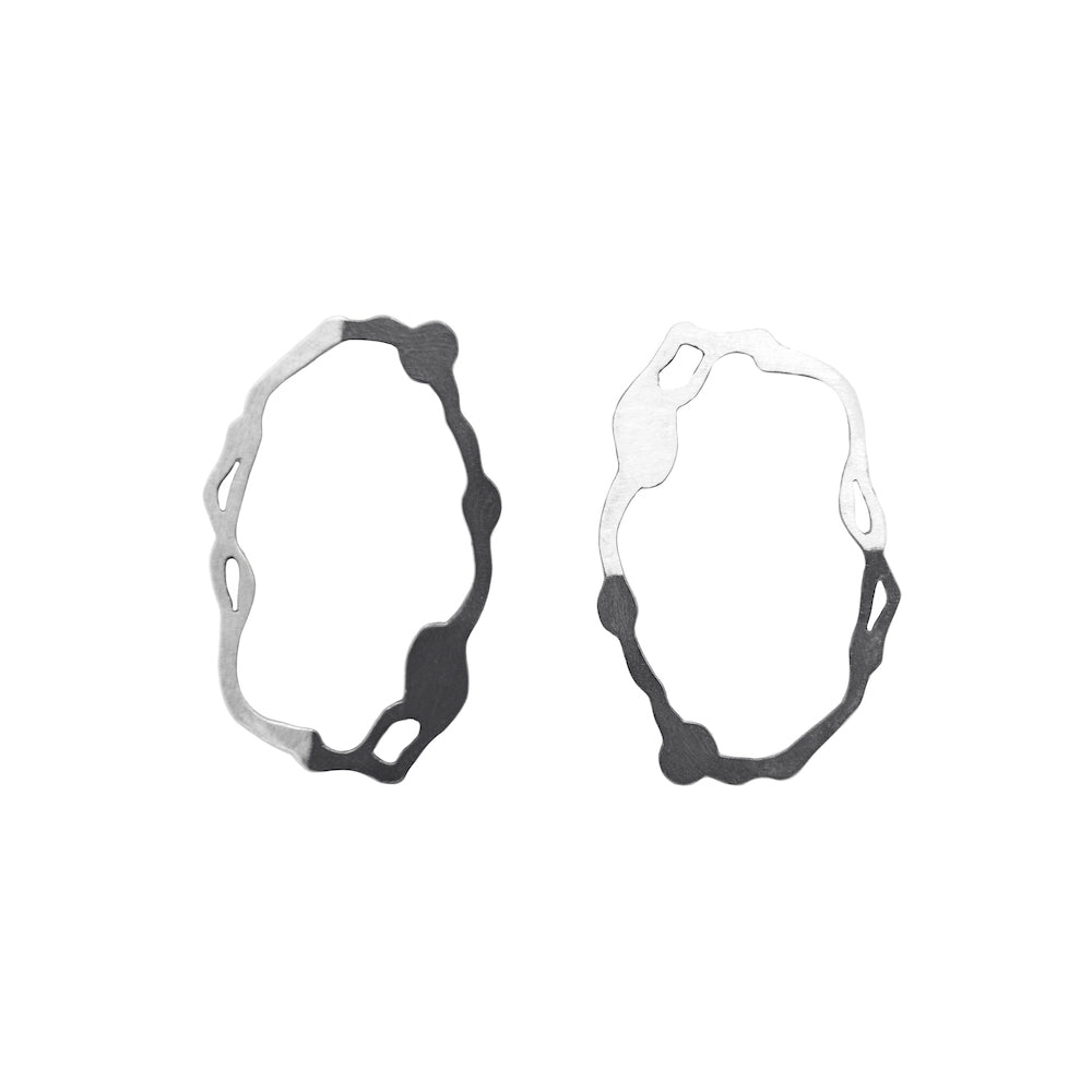 Oval Komu Earrings - Denisa Piatti Jewellery