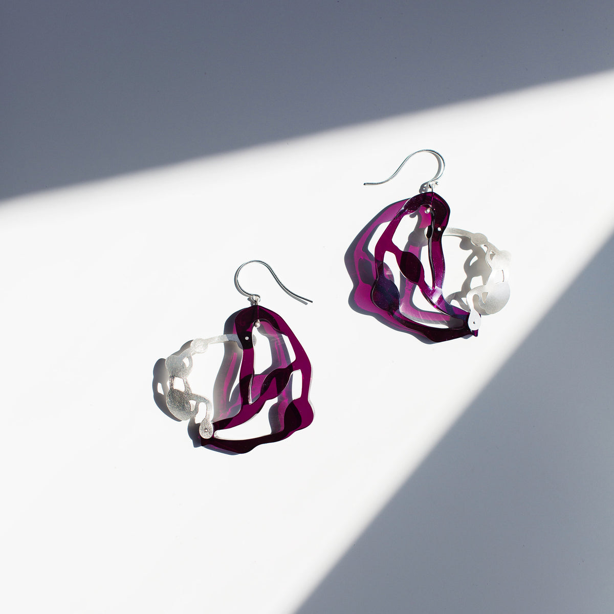 Seaweed Pendant Earrings - Denisa Piatti Jewellery