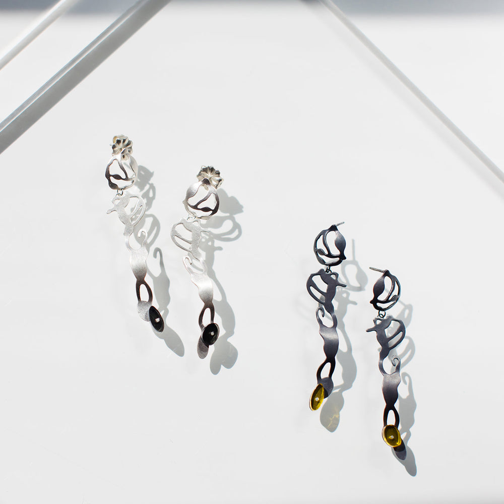 Dancing Seaweed Earrings - Denisa Piatti Jewellery