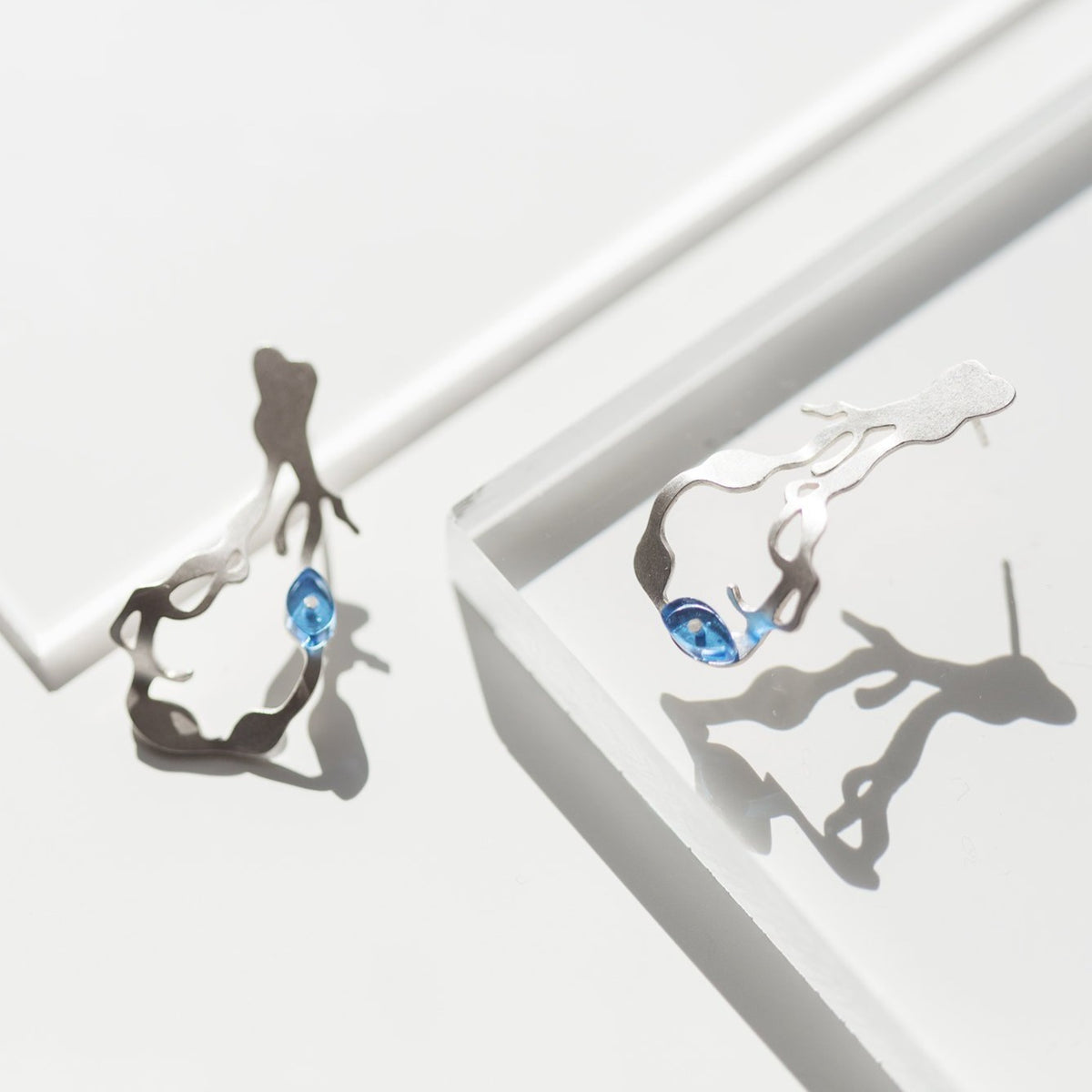 Small Chandelier Seaweed Earrings - Denisa Piatti Jewellery