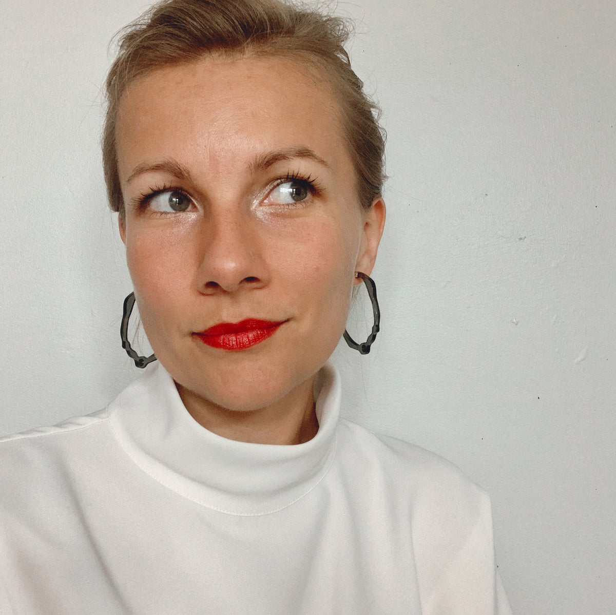 Large Twilight Grey Hoops - Denisa Piatti Jewellery