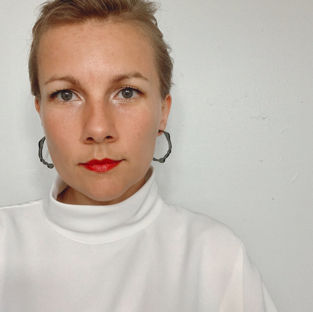 Small Twilight Grey Hoops - Denisa Piatti Jewellery