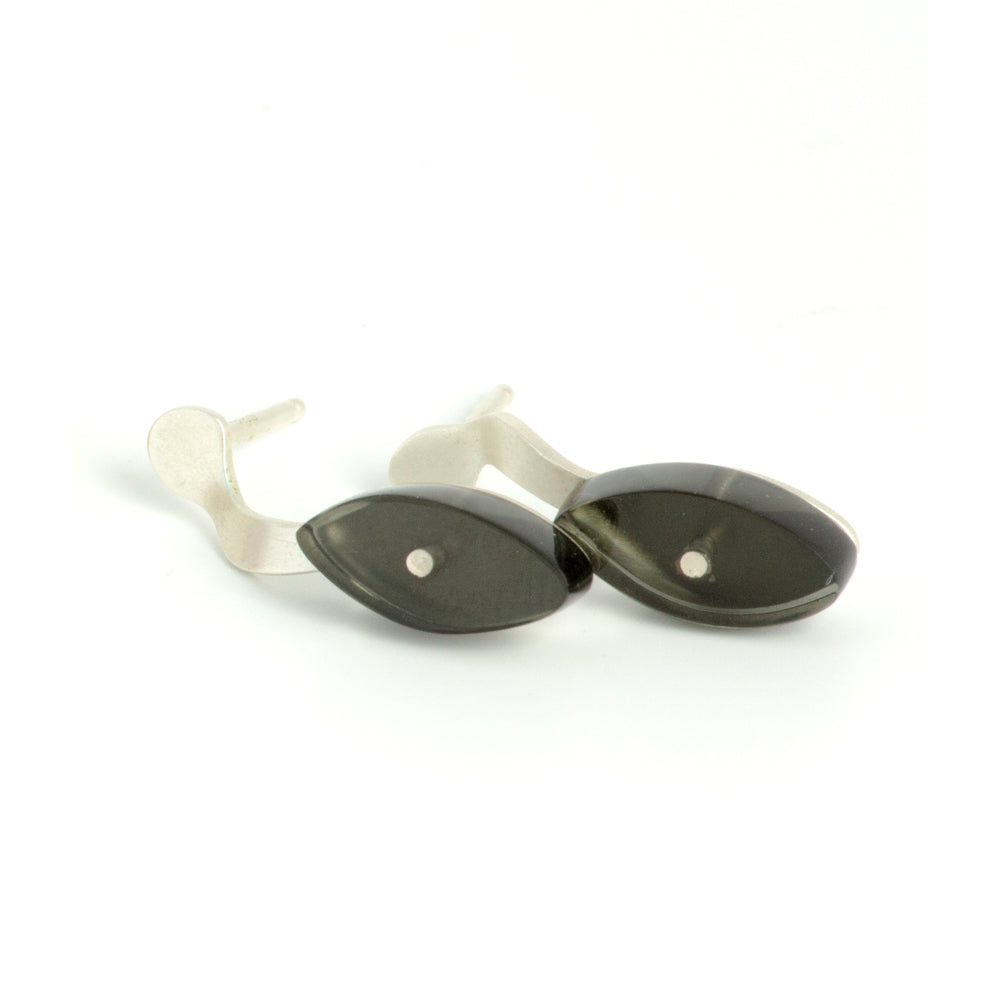 Handmade-to-Order Seaweed Stud Earrings - Denisa Piatti Jewellery