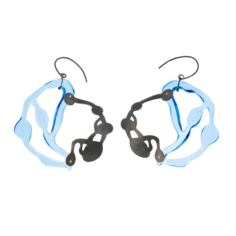 Seaweed Pendant Earrings - Denisa Piatti Jewellery