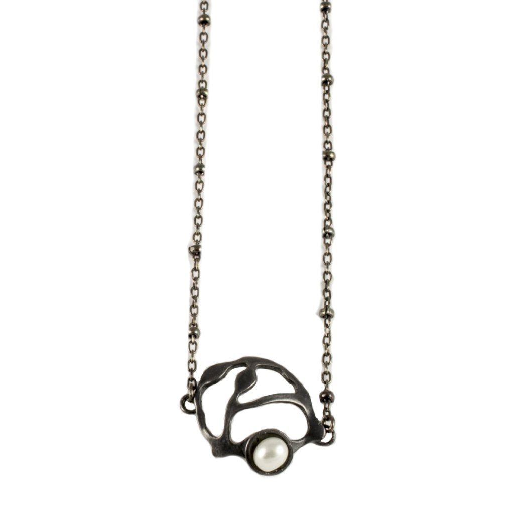 Petite Pearl Cluster Necklace - Denisa Piatti Jewellery