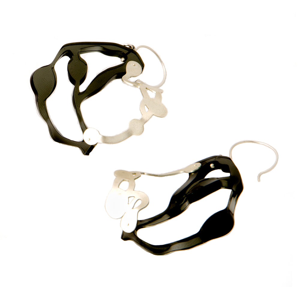 Seaweed Pendant Earrings - Denisa Piatti Jewellery