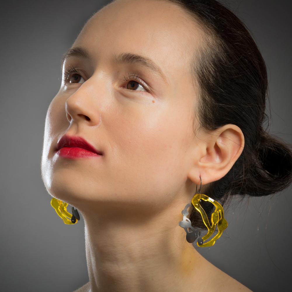 Seaweed Pendant Earrings - Denisa Piatti Jewellery