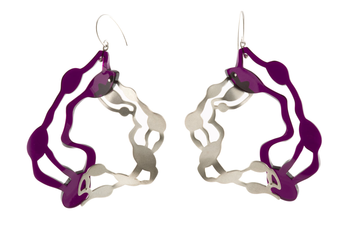 Large Pendant Earrings - Denisa Piatti Jewellery