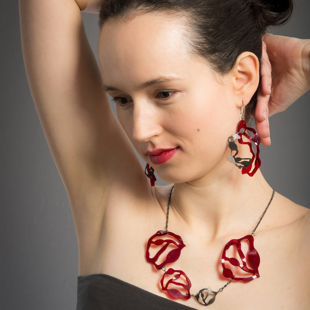 Large Pendant Earrings - Denisa Piatti Jewellery