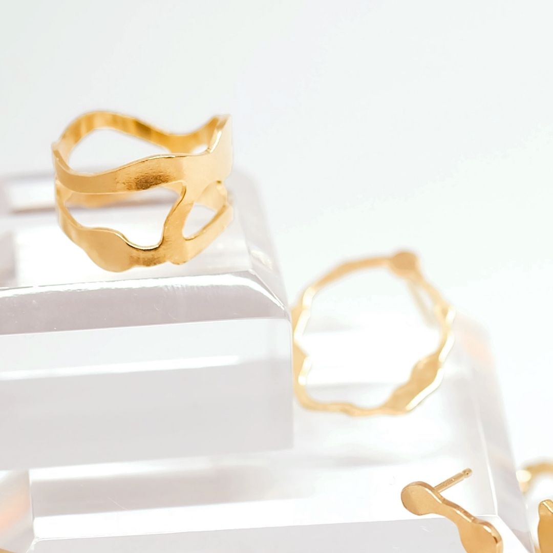 Arame Ring in Gold Vermeil - Denisa Piatti Jewellery