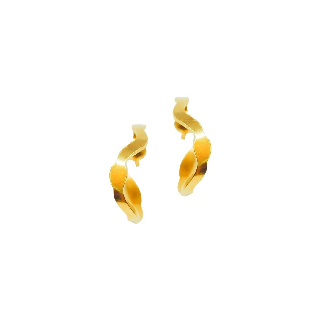 Dulse Hoops, Gold Vermeil - Denisa Piatti Jewellery