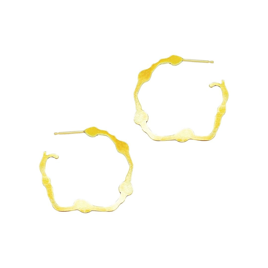 Nori Hoops, Gold Vermeil - Denisa Piatti Jewellery